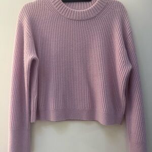 J. Crew Women's Light Purple Ribbed Sweater